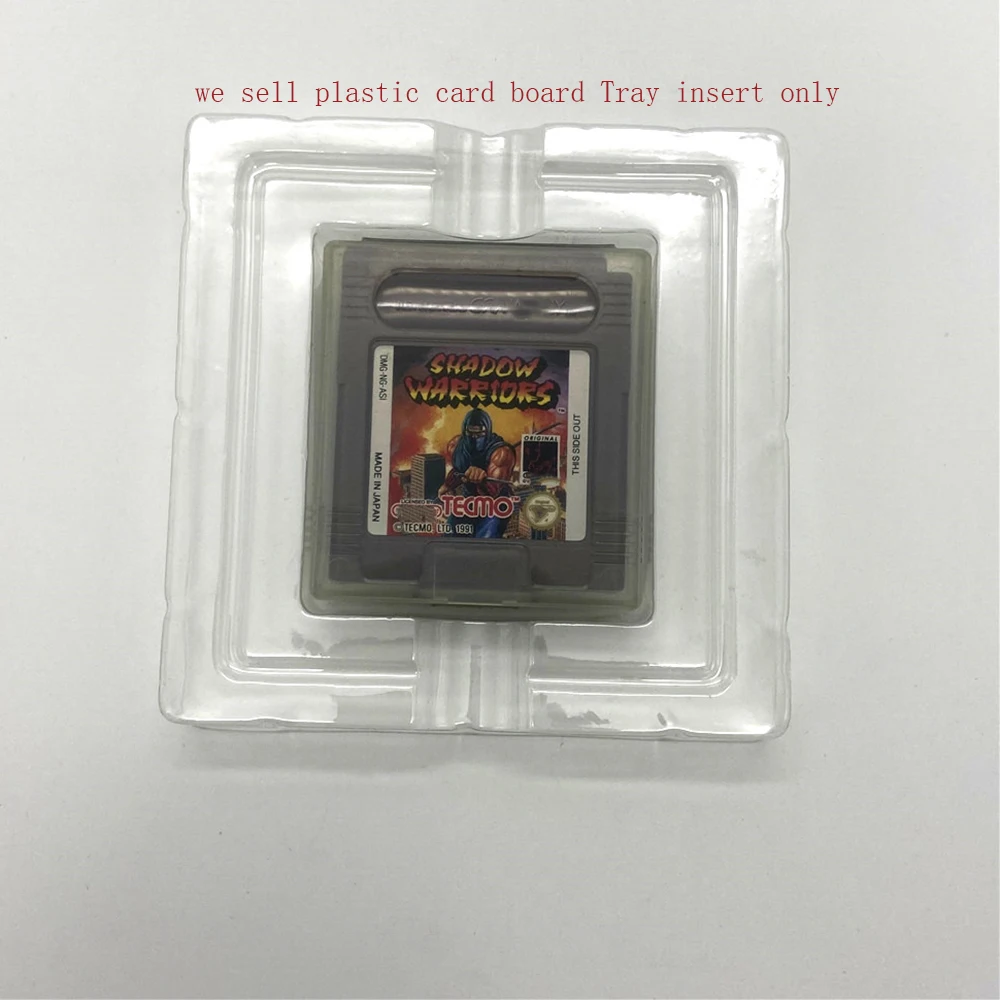 US/EU version  Plastic  Cardboard Cartridge Cases Boxes Insert Inner  Inlay  for GB/GBC for Gameboy Color Game card tray