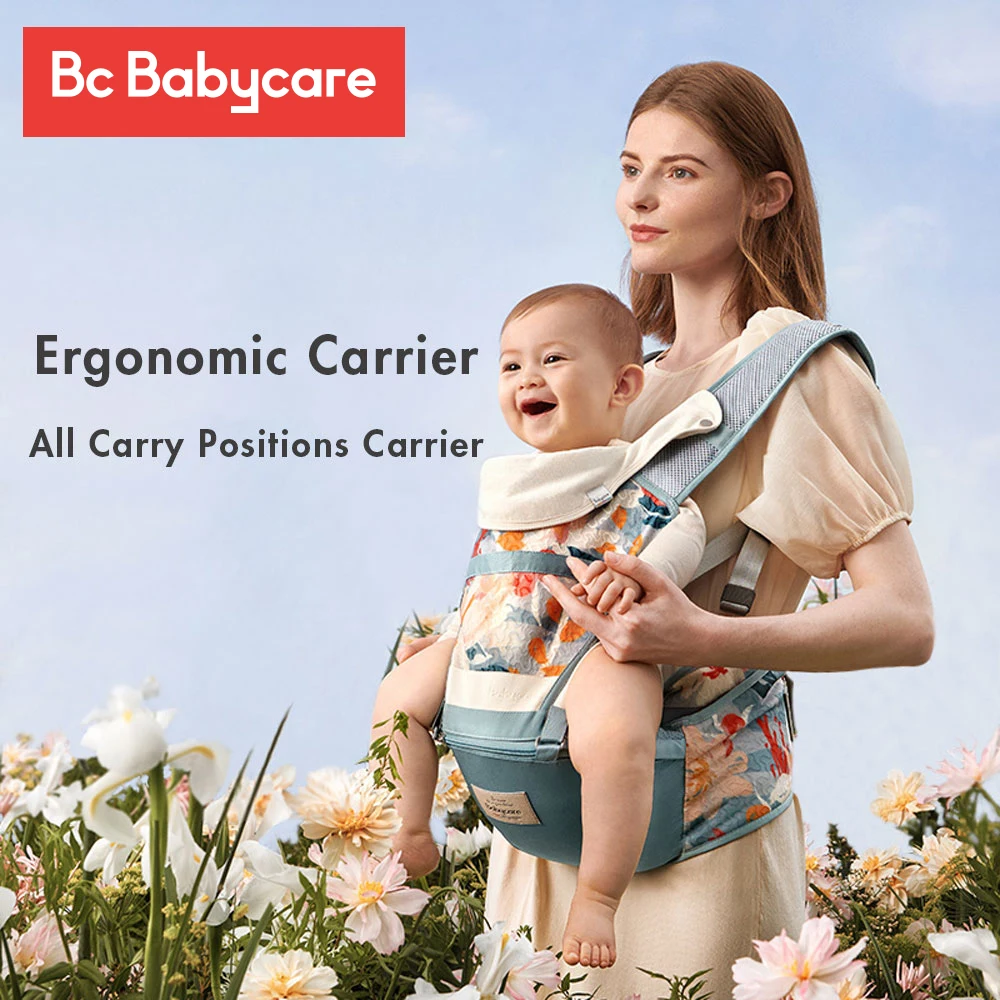 BC Babycare 3in1 Front/Back Carry Ergonomic Baby Carrier Waist Stool Breathable Outdoor Soft Kangaroo Infant Hipseat Wrap Sling