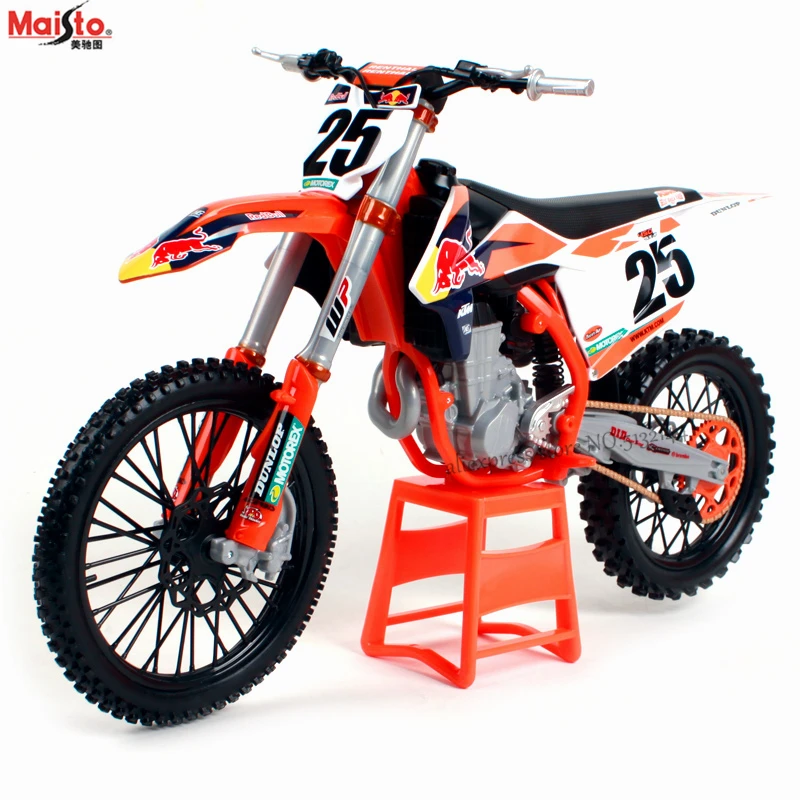 Maisto 1:6 Red Bull KTM 450 SX-F NO25 внедорожный ралли модель мотоцикла Коллекция подарков