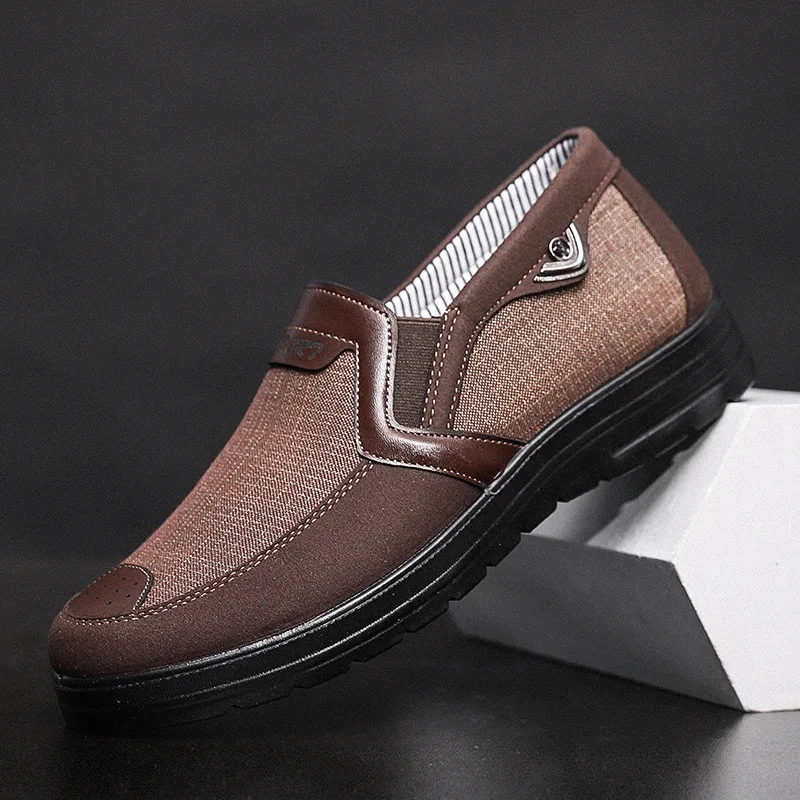 

New Spring Canvas Men Loafers Shoes Slip on Casual Shoes Fashion Summer Breathable Soft Flat Driving Shoe 2020