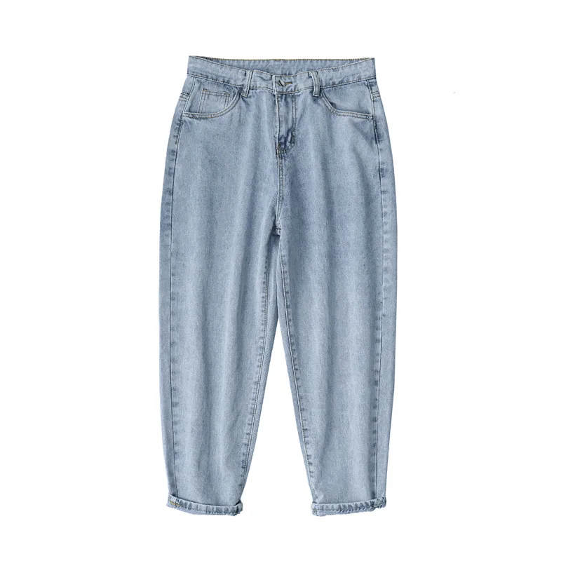 

Summer Jeans Men's Slim Fit Skinny Korean Style Fashionable Student Versatile Loose Straight Cropped Fashionable Brand Pants