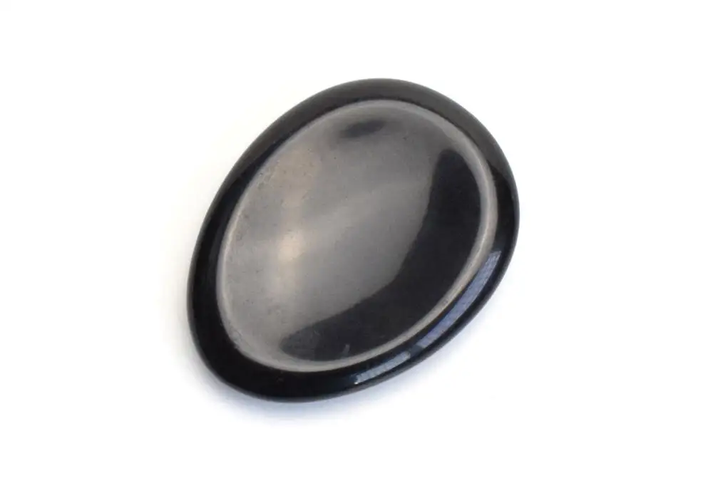 Природная чакра черный обсидиан резные с накатанной головкой ирландское