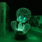 Мультяшная фигурка твиптид, 3D светодиодный светильник, USB сенсорный датчик, декор для детской спальни, подвижная птица, настольная лампа, подарок для детей