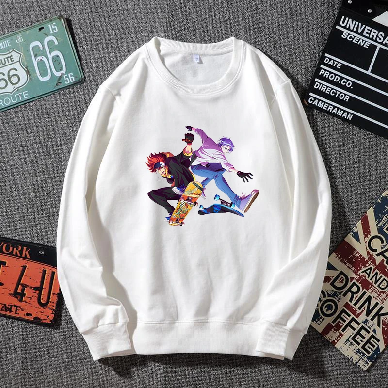 

Женский хлопковый пуловер с рисунком из японского аниме SK8 The Infinity, Y2k, топы, толстовка с графическим рисунком для скейтборда, женская одежда ...