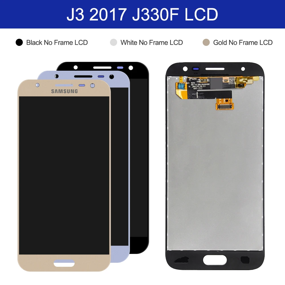 Высококачественный ЖК дисплей J330 для Samsung Galaxy J3 2017 J330F SM сенсорный экран