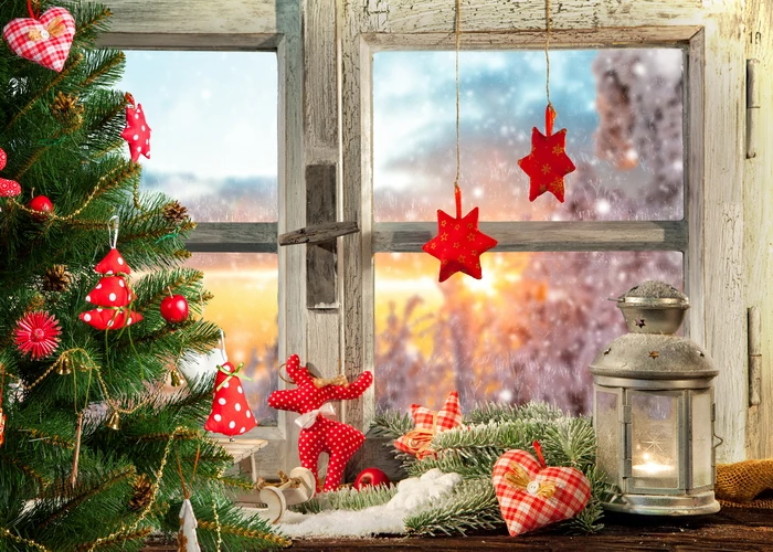 

Photography Background Christmas Tree Window Photo Backdrop Studio Portrait Background For Photo Studio Newborn Baby Photocall