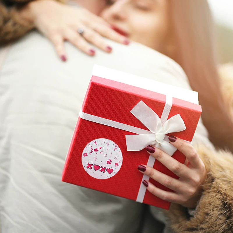 

500pcs Love Heart Paper Sticker Valentine's Day Label Scrapbooking Gift Packaging Seal Sticker Birthday Party Wedding Supplies