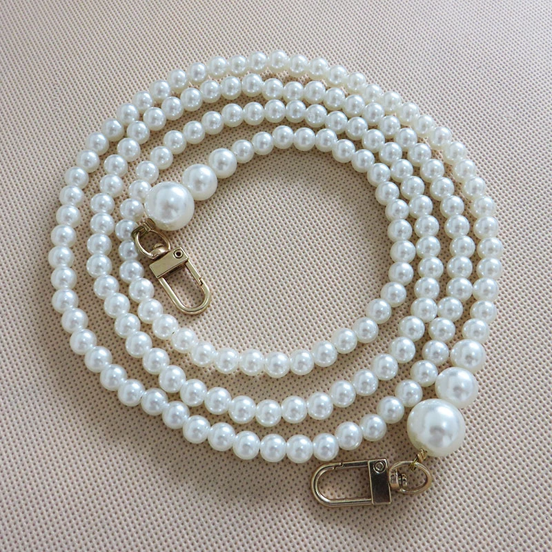 Новый жемчужный ремешок для сумок аксессуары с ручками бренда милая цепочка