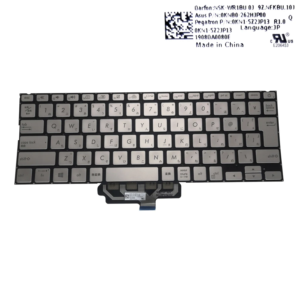 

JP Japanese Japan Backlit keyboard for Asus zenbook UX433 UX433FAC UX433FA UX433FL replacement keyboards 0KN1 5Z2JP13 5Z1JP23