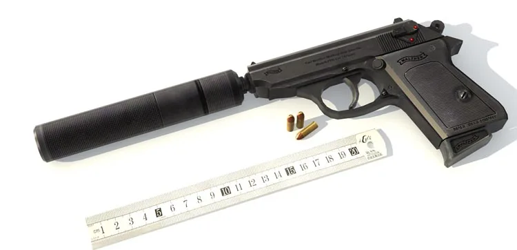 1:1 007 PPK бумажная модель пистолета оружие огнестрельное 3D стерео рисунки ручной