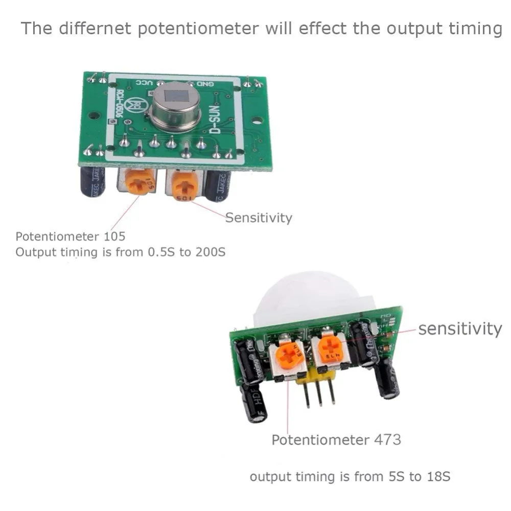 HC-SR501 HC-SR505 Adjust IR Pyroelectric Infrared Motion Detection Module AM312 Sensor SR501 Bracket for Arduino | Инструменты