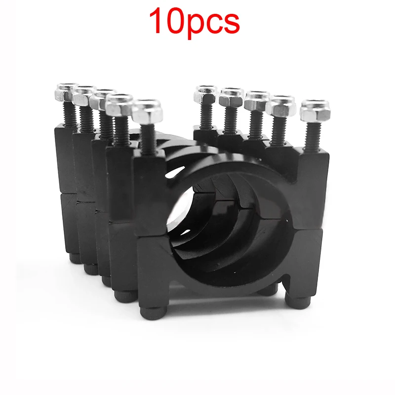 10PCS Aluminum Alloy Pipe Clamp 12mm 16mm 20mm 22mm 25mm Carbon Tube Clip Connector Motor Seat for RC UAV Drone Muilticopter