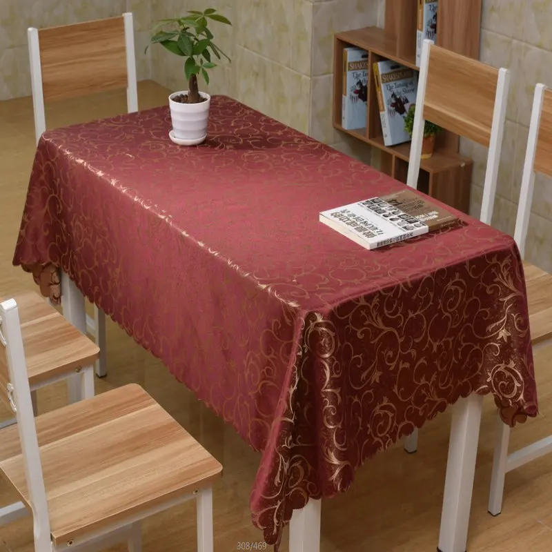 Изготовленная на заказ ручная работа пасторальная полиэфирная скатерть для