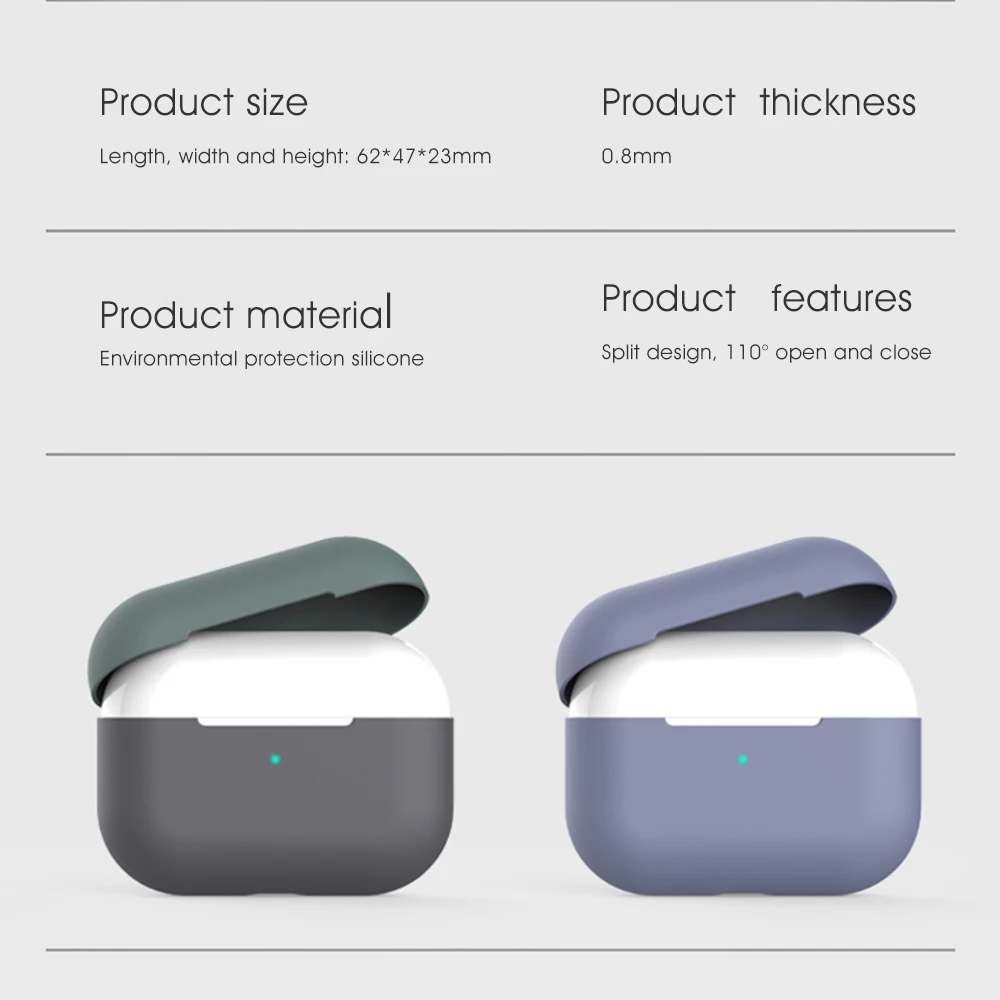 Чехол с полным покрытием 2 защитный чехол для Apple Airpods pro Bluetooth наушников мягкий 3 Pro