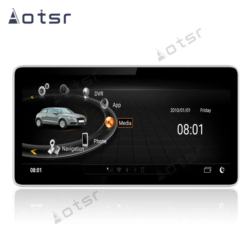 Мультимедийный экран AOTSR на Android 9.0 для AUDI Q5L 9 33 дюйма HD Wi-Fi