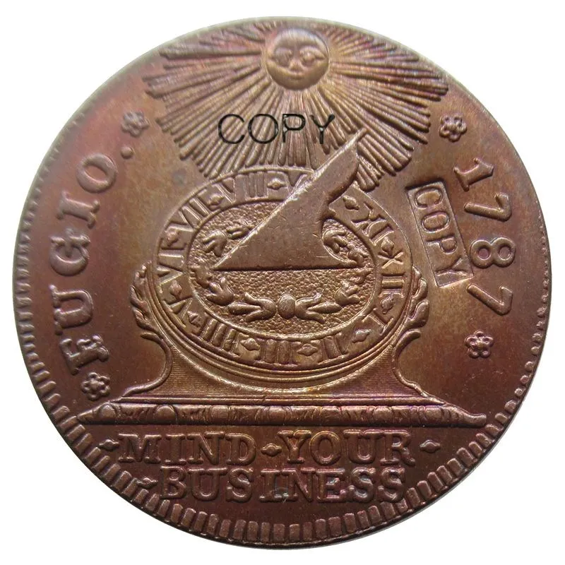 Копия медной монеты США 1 цент беглевик 1787 | Дом и сад