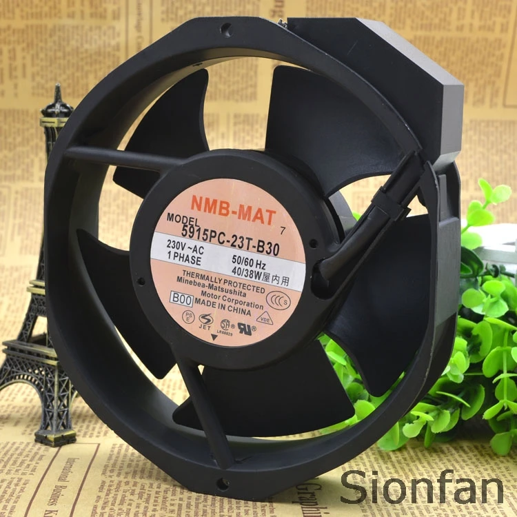 Алюминиевый корпус вентилятора переменного тока для NMB 5915PC-23T-B30 230V 35W 172*150*38 мм 17 см