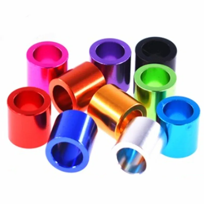 10pcs  M3 m4 m5 m6*2/3/4/5/6/8/10 colourful aluminum washer Bushing gasket Spacer sleeve Non-thread standoffs For RC Model Parts images - 6