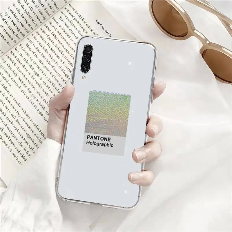 

Flower Summer Pink Phone Case Transparent Clear For Samsung Galaxy A71 A21s S8 S9 S10 plus note 20 ultra
