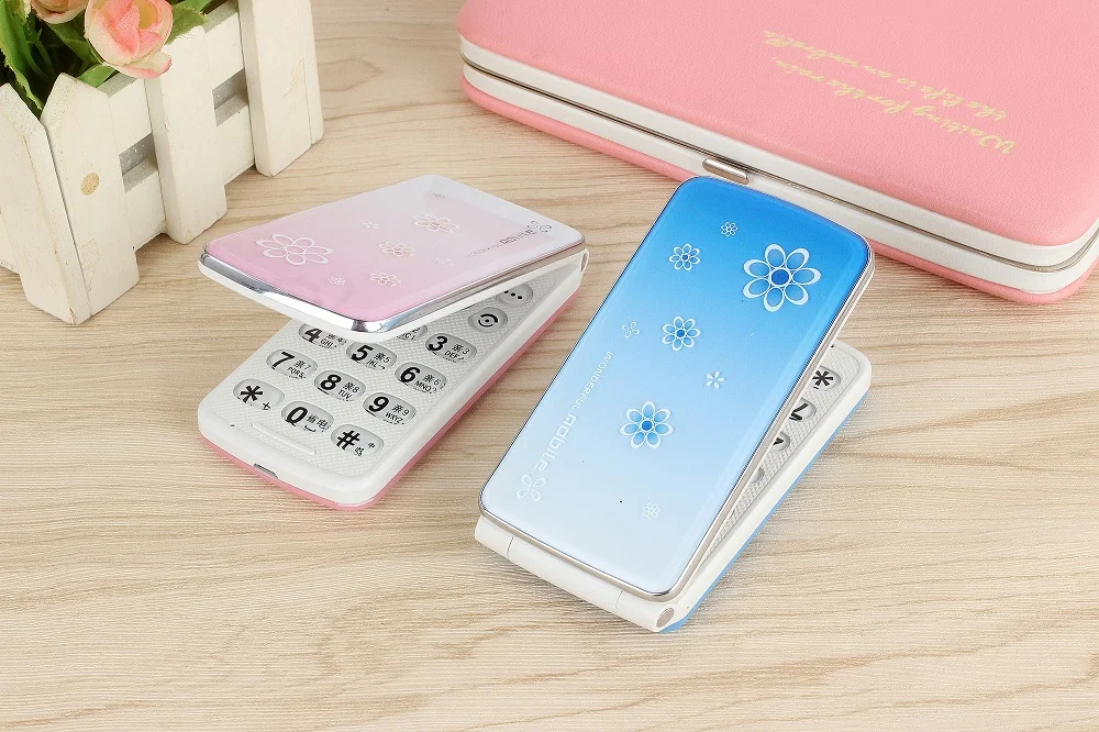 Женский красивый тонкий мобильный телефон Pinko со вспышкой, светильник без FM камеры, MP3, милый студенческий светильник для девочек, просто работающий с двумя sim-картами