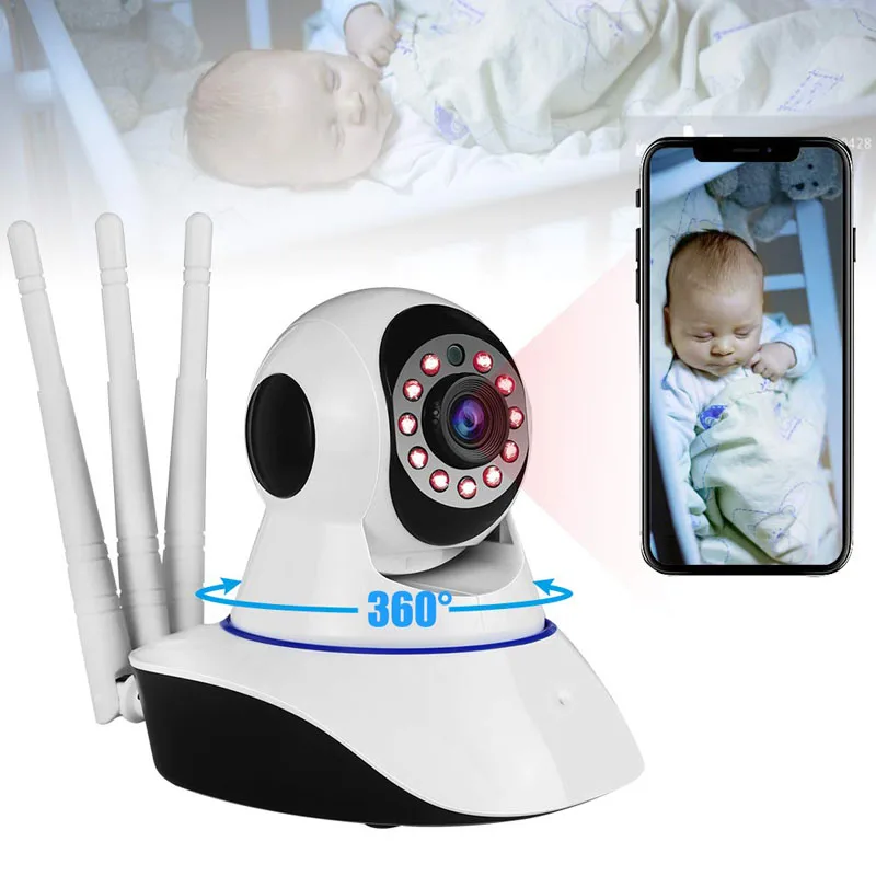 Беспроводная IP камера для домашней системы видеонаблюдения 720P|Камеры
