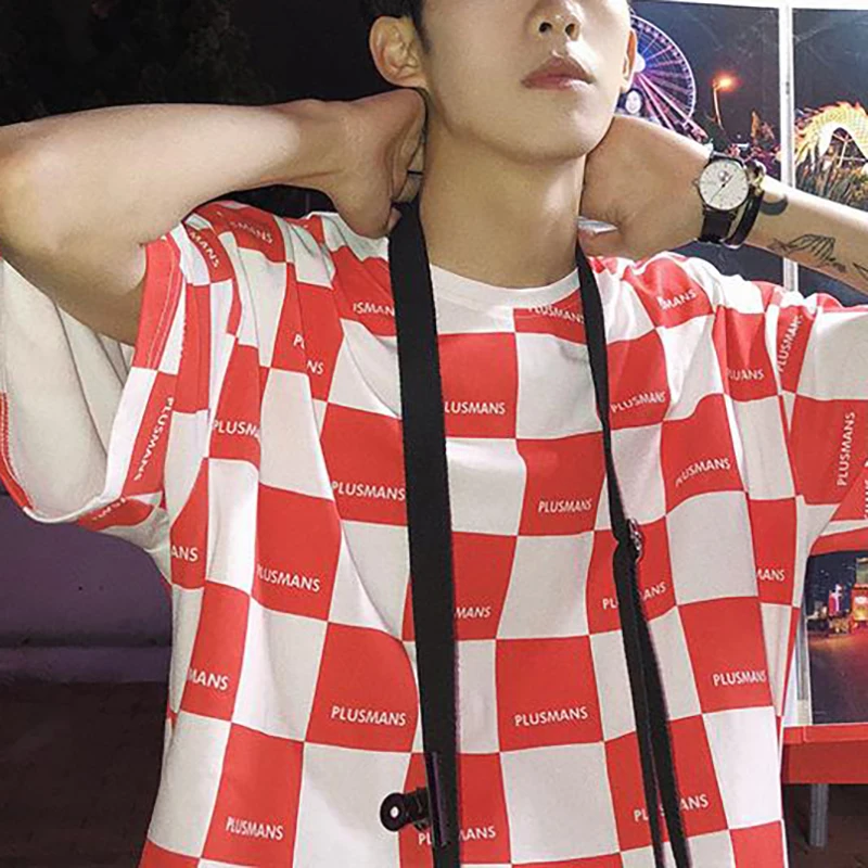 Футболка мужская оверсайз в Корейском стиле уличная одежда с забавным граффити