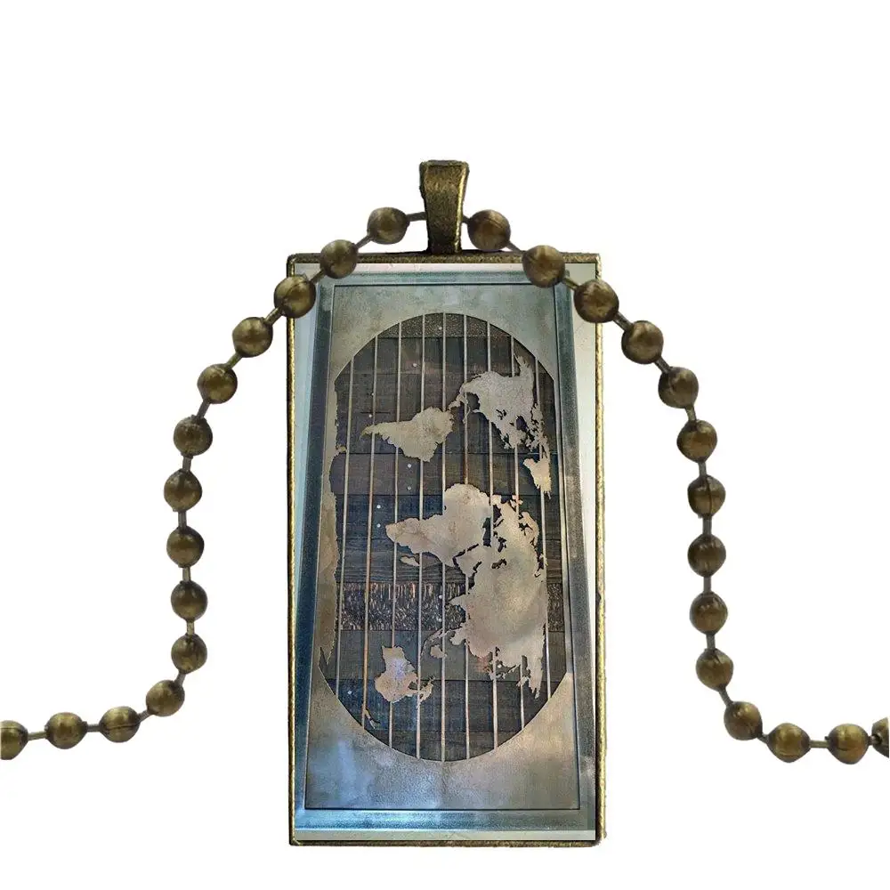 EJ glaze для детей модные бусины стеклянный кабошон ожерелье с подвеской бронзовым