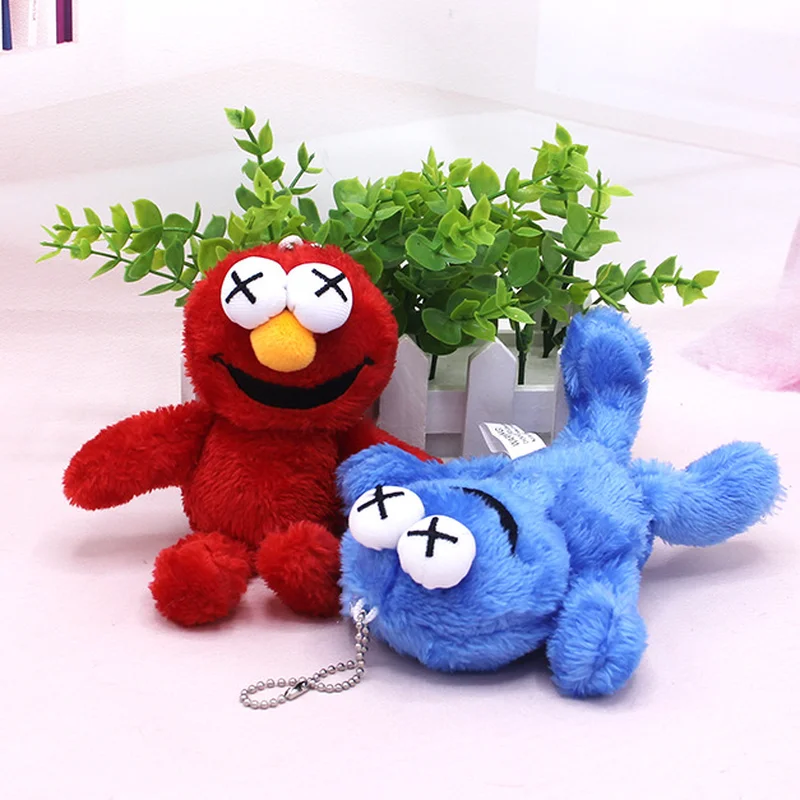 

15cm Cartoon Kawaii Sesam Soft Stuffed Peluchese Keychain Toy Cute Sesame Street Plush Pendant Toy Kids Birthday New Year Gift