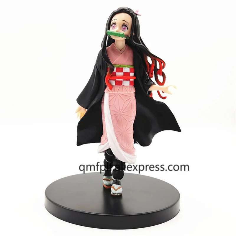 

Demon Slayer Kimetsu no Yaiba Agatsuma Zenitsu Action Figures Toy Anime Tanjirou Nezuko Figurine Model