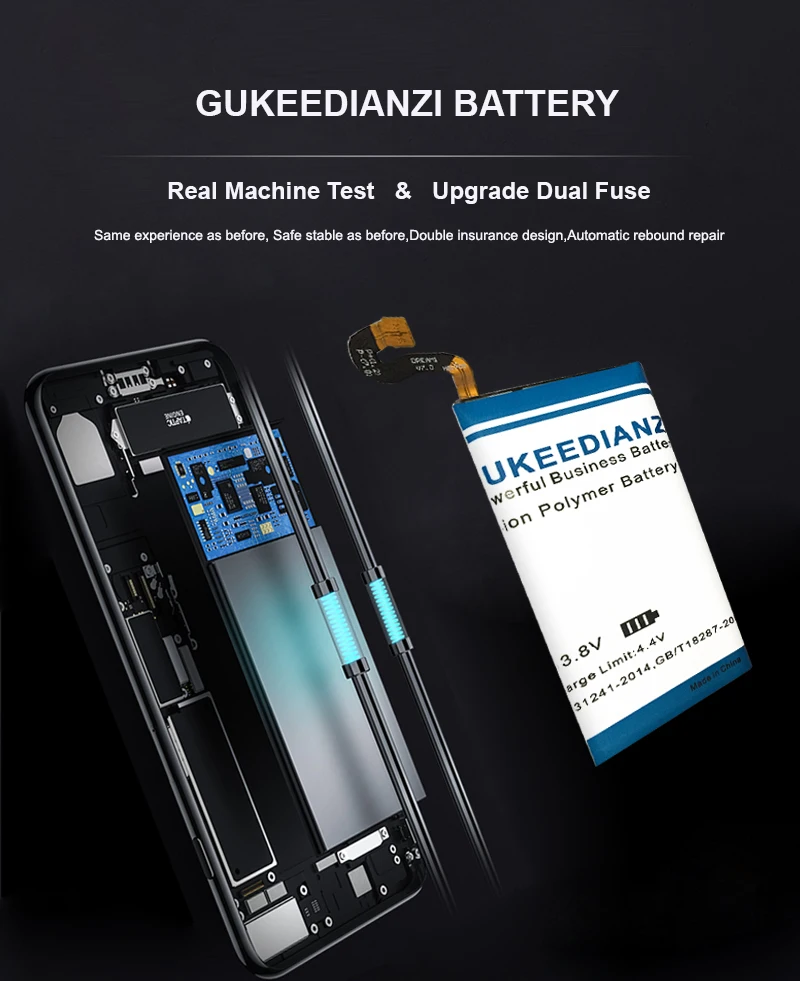 GUKEEDIANZI EB-BG950ABE, сменная батарея для samsung Galaxy S8 G955, смартфон, высокое качество, 4900 мА/ч батареи