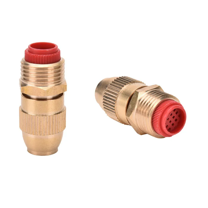 

1/2 Inch Adjustable Lawn Gardening Fine Water Mist Fine Spray Nozzle Cooling Watering Full Copper High Atomization