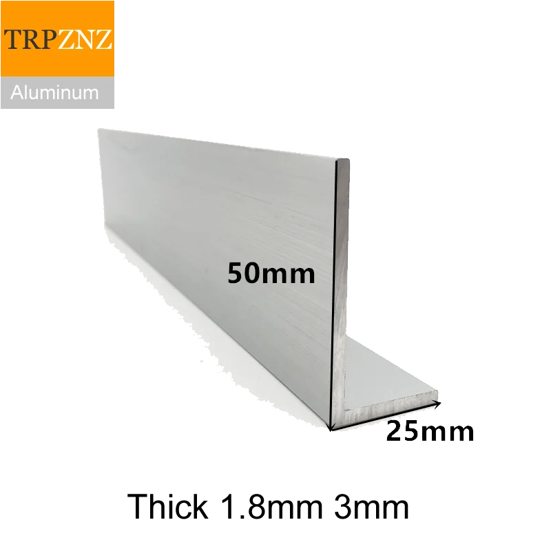 

25x50 мм, толстый 1.8mm3mm,6063 правый угол Алюминий, l-образной формы алюминиевый сплав, Алюминий окантовкой треугольник профиль, отделочные матери...
