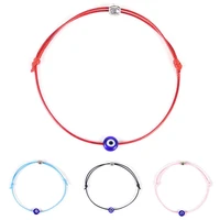 new fashion simple red rope bracelet blue eye braided bracelet devil eye bracelet couple jewelry wholesale