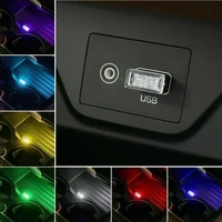 1 pc usb led car auto interior light neon atmosphere ambient lamp bulb accessories