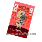 Пользовательский дизайн WA01 Vivian Animal NFC печатная карта NTAG215 карта для игр