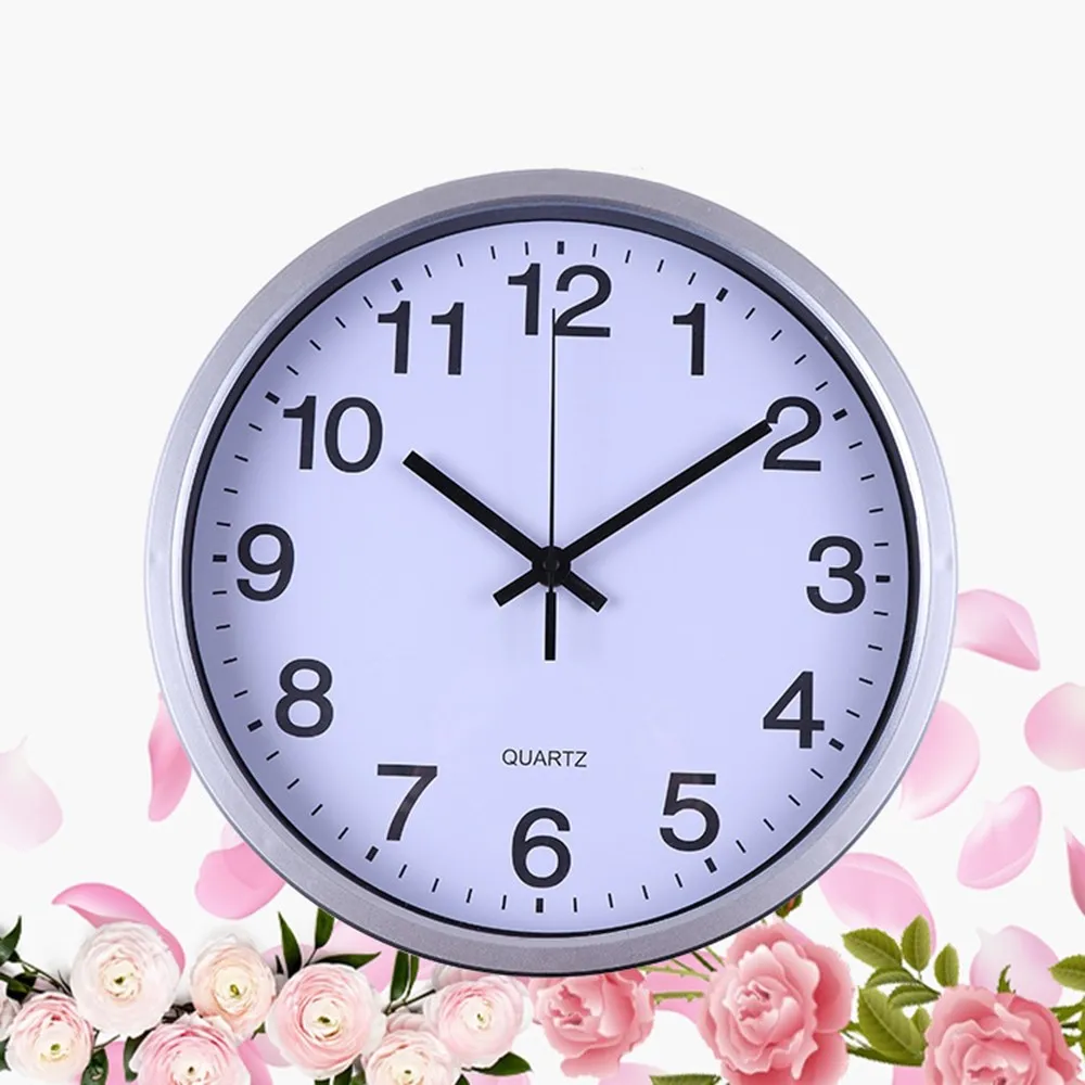 Дизайнерские регулируемые часы с иглой белые черные серебристые кварцевые