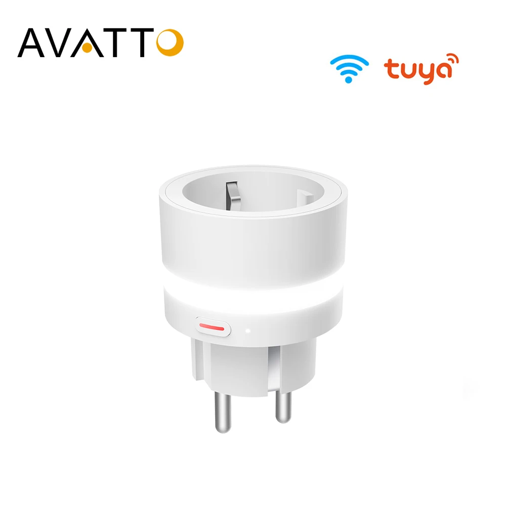 Умная розетка AVATTO 10A EU с монитором питания светодиодное ночное освещение Wi | Умные розетки -32964300308