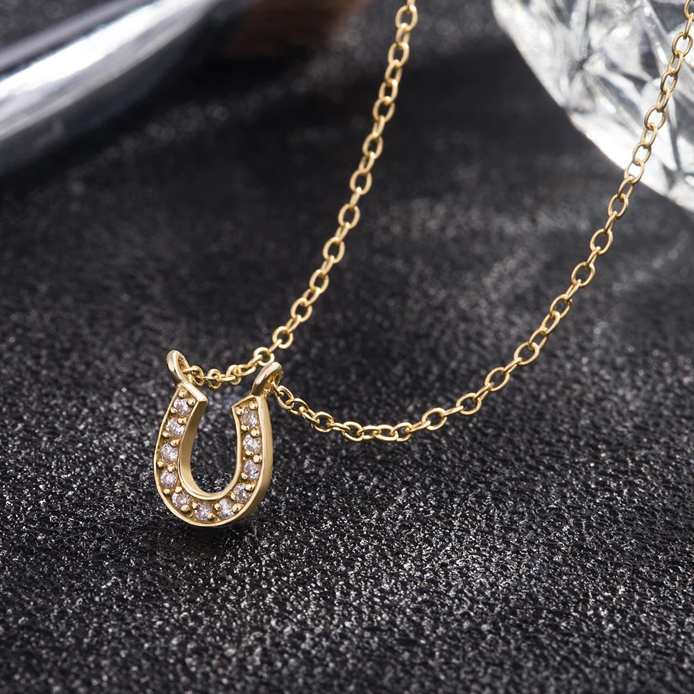 Ожерелье Из крошечного розового золота с буквой U ожерелье инициалами и именем