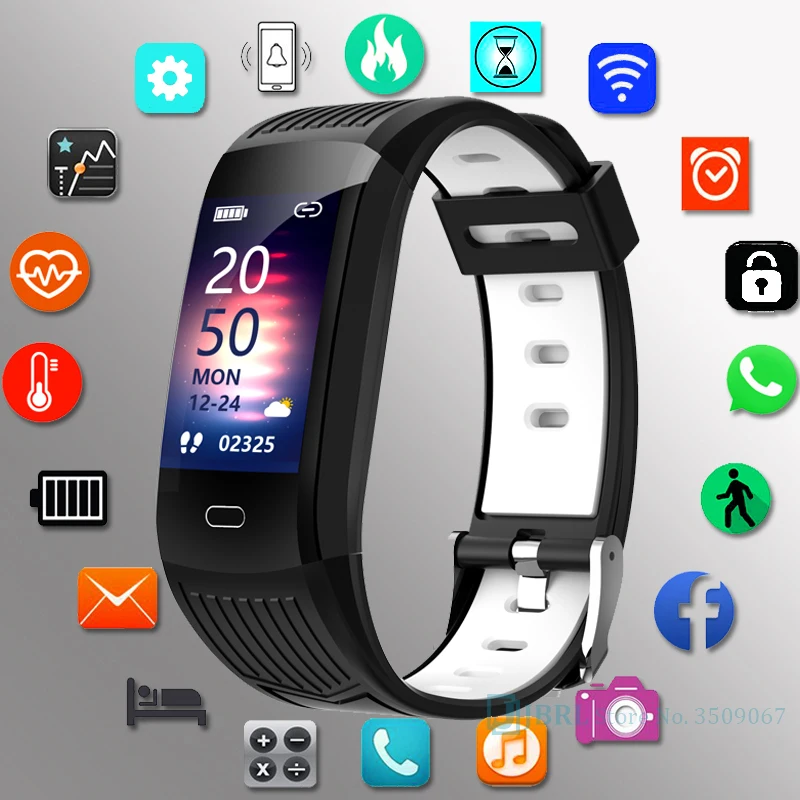 

Фитнес-браслет с монитором кровяного давления, влагозащищенный фитнес-трекер с пульсометром, Смарт-часы для мужчин и женщин