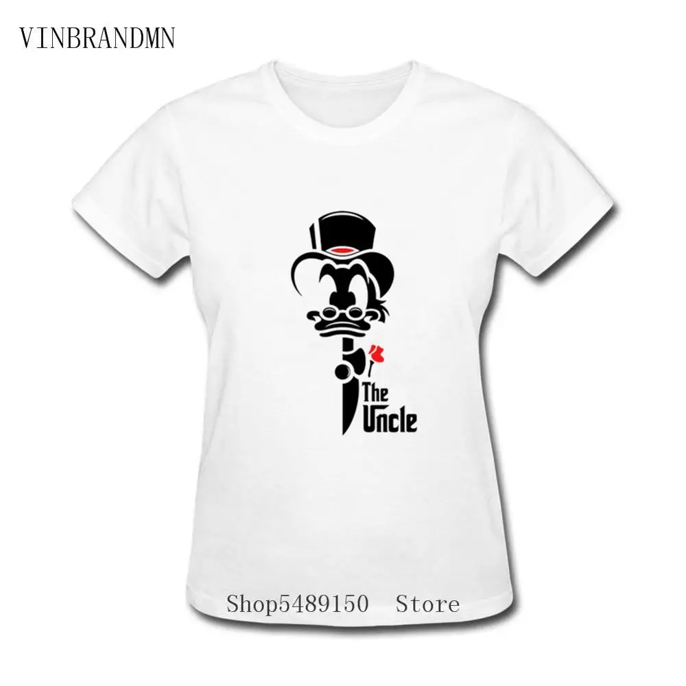 

Футболка женская с круглым вырезом и коротким рукавом, Классическая брендовая тенниска с рисунком дяди Дак, для взрослых, Дональда, парней, ...