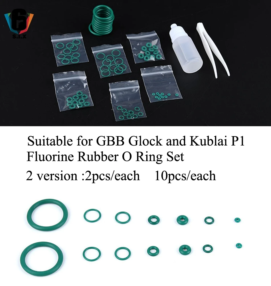 Для GBB Glock Kublai P1 журнал флюоровое резиновое уплотнительное кольцо набор водные