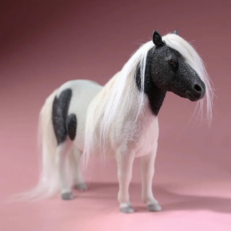 

About 14cm 1/6 Scale Shetland Pony Model Home Craft Decoration Collection Souvenir Ornaments Display Toys Gift
