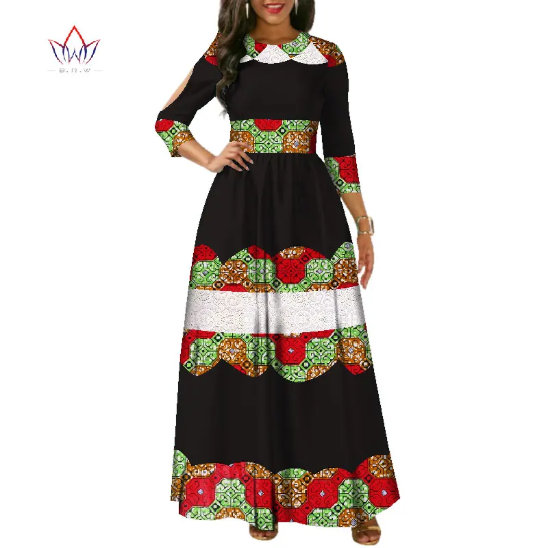 Женское платье с воском в африканском стиле длинное кружевное пэчворк одежда