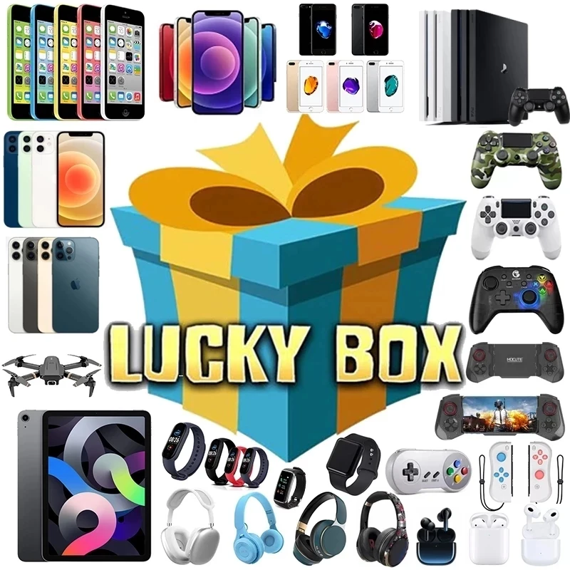 

There is A Chance to Open Iphone, Earphone, Watch etc Novelty Lucky Box Digital Electronic Mystery Case Random Home Item