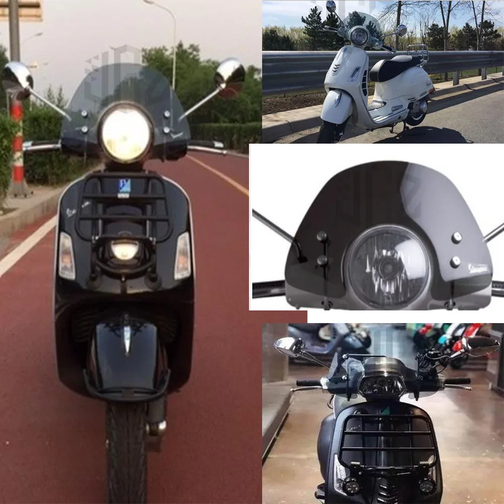 Для VESPA GTS 250 300 спереди акрил Экран лобовое стекло мотоцикла дыма Ветер Дефлектор ветер Экран крышка gts скутер аксессуары S