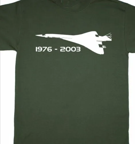 Футболка Concorde 1976 2003 (Ba Plane Supersonic Bac Mach 2 Aircraft)|Мужские футболки| |
