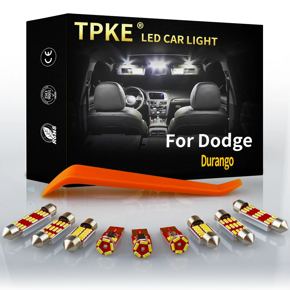 TPKE 9 шт. Ксеноновые белые светодиодные лампы посылка для 2000 2009 Dodge Durango Карта Купол