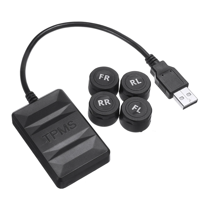 1 комплект TPMS сенсор USB монитор давления в шинах Система внешняя сигнализация