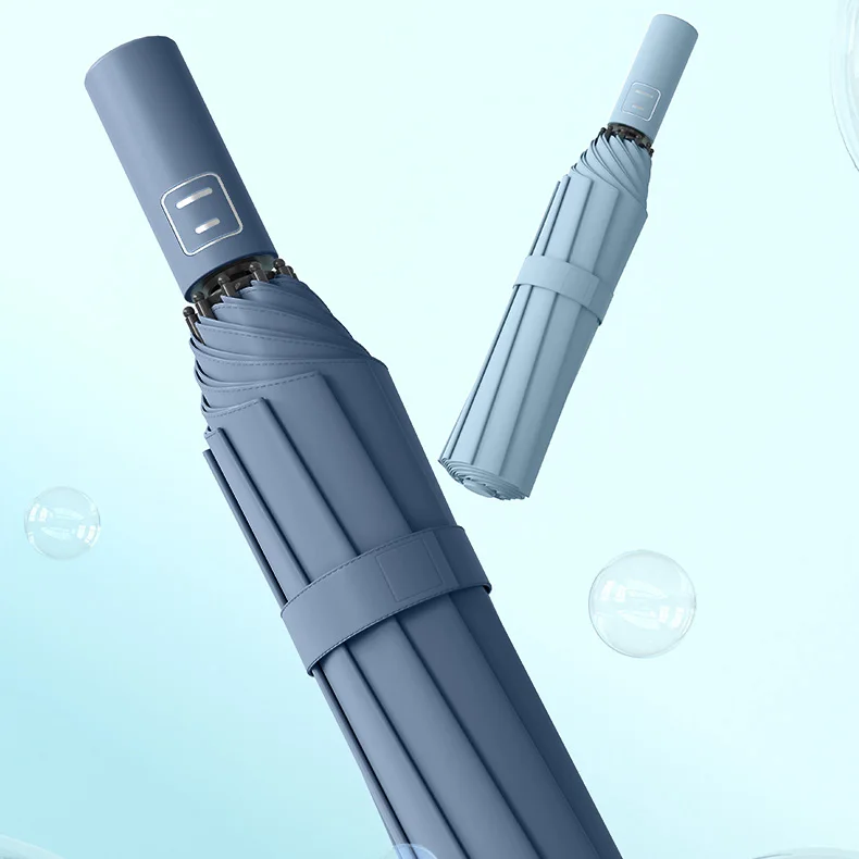 Автоматический зонт с защитой от УФ лучей ветрозащитный женский складной