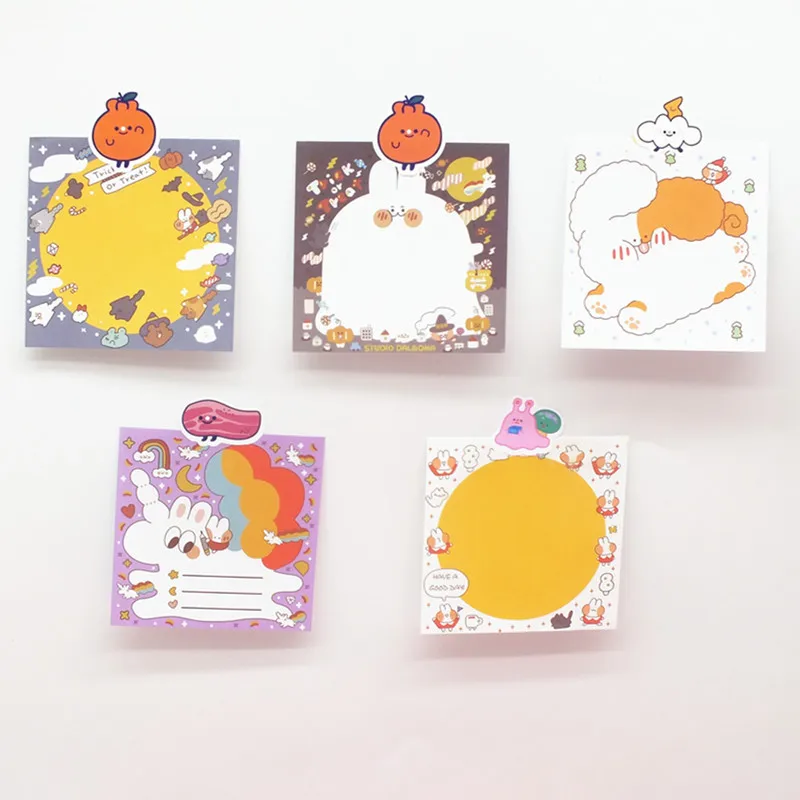 

80 Sheets Kawaii Bread Rabbit Memo Pad School Planner DIY Notepad Paper Sticky Notes Escolar Papelaria Kids Gift